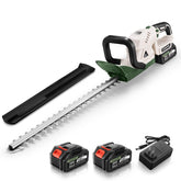 DGQHME 20-inch cordless hedge trimmer with battery pack for extended trimming sessions