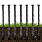 DharBnt 8-inch spiral landscape spike securing edging projects with strong ground grip.