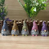 Dianreno mini gnomes figurines 5pcs pack for garden decor and pot accents.