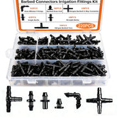 Dianrui 220pcs drip irrigation kit package for easy garden setup