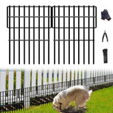 DIAOZAIT 26-panels no-dig fence side view showing easy backyard protection