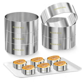 Diatomiteco hamburger bun rings shaping even buns for professional results