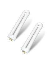 Dichroma 15W bug zapper bulb close-up showing a 4-pin base for easy replacement.