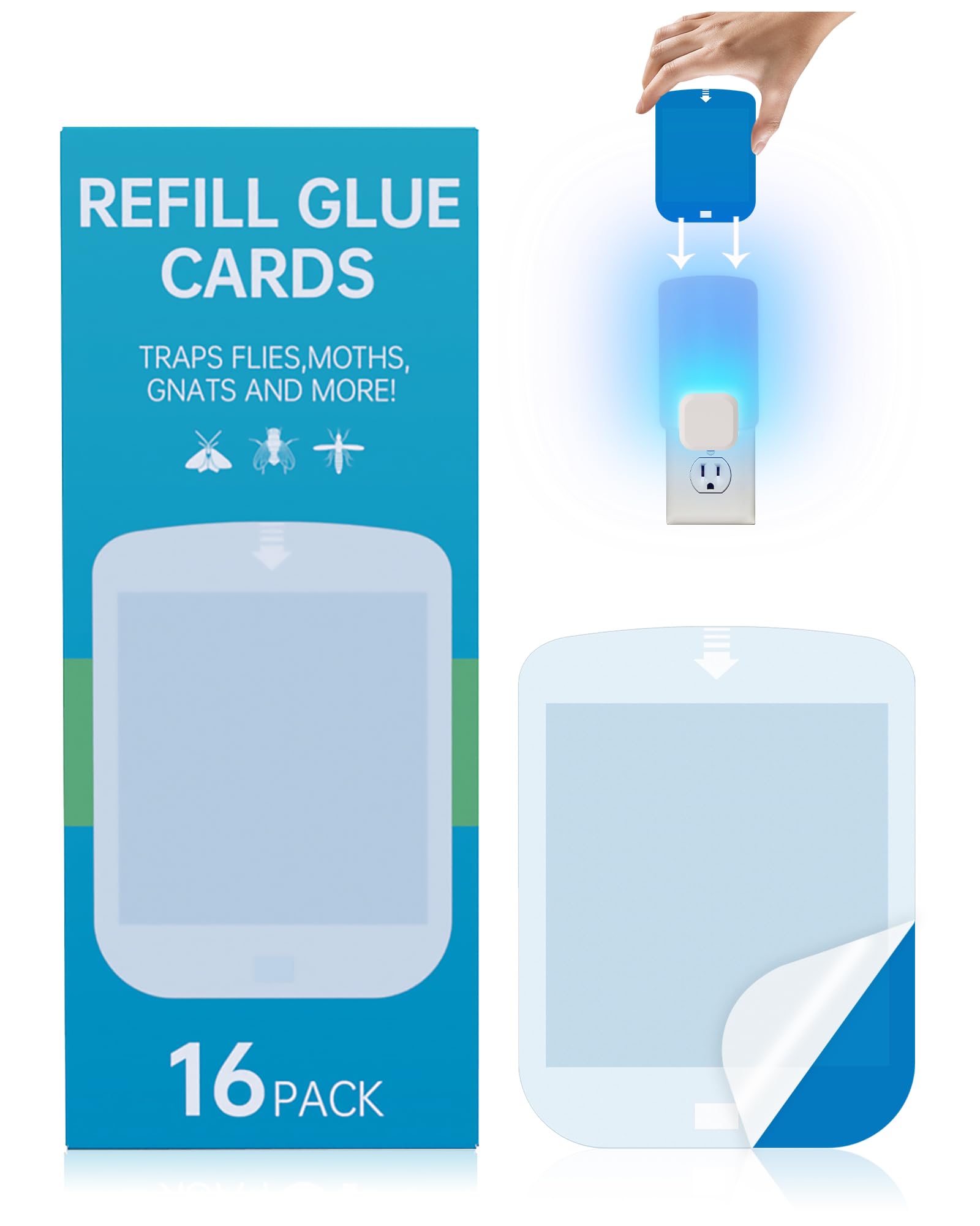 Dichroma 16-pack refill cartridges for stem and raid-compatible light traps.
