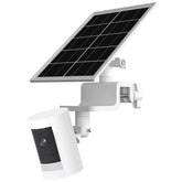 Didalo 7W solar panel with gutter mount boosts camera uptime under sunlight.