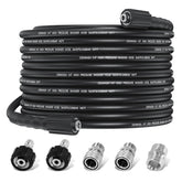 DidiWash 50ft pressure washer hose ready for durable outdoor cleaning