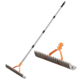 DigiGlow 62in rake with 19 nickel-steel tines for deep dethatching and soil aeration
