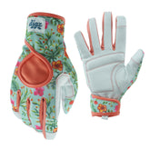 DIGZ women's signature garden gloves with breathable mesh back for cool comfort