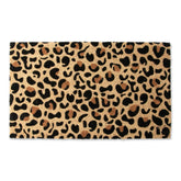 DII Colorful Design Natural Coir Doormat Leopard Spots at entry to showcase color and texture.