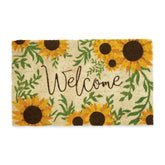 DII Natural Coir Doormat Sunflower Welcome adds cheerful curb appeal to your entry.