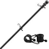 DIIG 7ft flag pole kit, stainless steel, durable outdoor display