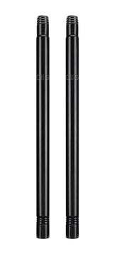 DIIG one-foot extension rod in black for flagpoles, adds flexible reach.