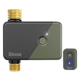 Diivoo brass WiFi water timer setup with durable connectors for reliable irrigation.