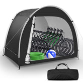 Dikutar bike storage tent front view with waterproof protection for bicycles