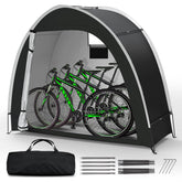 Dikutar bike storage tent assembly in minutes for outdoor protection.