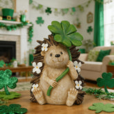 DiliComing hedgehog garden statue in resin adds outdoor charm