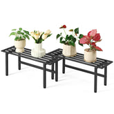 Dipion 2-pack metal plant stand for indoor and outdoor display.