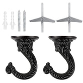 Diplambr Swag Hook ceiling hook in black for stylish indoor plant displays.