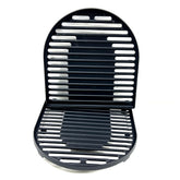 Direct Store DC126 cast iron grill grate on Coleman RoadTrip for even heat and sear.