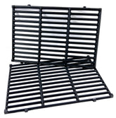 Direct Store DC130 2 Pack cast iron grill grates showcasing full 17.5 x 11.9 inch dimensions and solid construction.