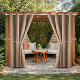 DIVA EN CAMINO DEC waterproof outdoor curtain two panels with grommet top for patio shade