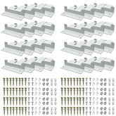 DIYIIRON 32-unit solar Z brackets assembly for secure roof or wall mounting on RVs and boats