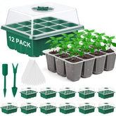 DJGINRO seed starter tray with clear lid for quick germination visibility