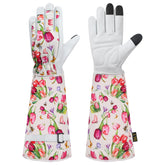 DLY rose gardening gloves for women with thorn-proof leather palm for pruning.