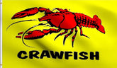 DMSE Wholesale crawfish flag yellow-red 3x5 ft for vibrant outdoor display.