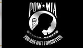 DMSE POW/MIA flag 2x3 front view shows vivid, UV treated colors for outdoor display.