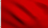DMSE Solid Red Flag 2x3 full view shows vivid outdoor color