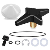 DNShorix CX900G locking knob close-up showing secure, leak-free fit for Star Clear Plus filters.