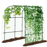 DoCred tall garden arch 87in front view showcases a sturdy entry for climbing plants.