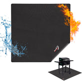 DocSafe 48-inch fire pit mat protects decks from embers and grease for cleaner surfaces