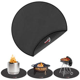 DocSafe fire pit mat 48-round protects decks from embers and heat.