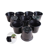 DODXIAOBEUL round succulent pot with drainage hole for seedling health.