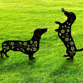 Doesen dog garden decor silhouette adds curb appeal with a durable outdoor dachshund stake.