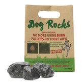 Dog Rocks 600g packaging front, natural lawn solution for dog urine.