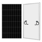 DOKIO 200W panel front view showing rugged design for RV roofs and boats.