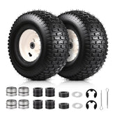 Dollate 2Pack 15x6-00-6 tire side view for stable mowing