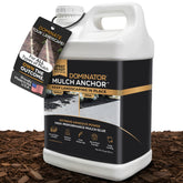 DOMINATOR Mulch Anchor bottle pour shows easy application on mulch