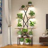 DongRong plant stand with grow-light four-heads illuminates indoor plants for healthy growth.