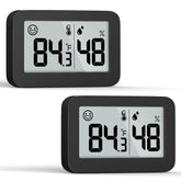 DOOMAY mini hygrometer display readout shows temperature and humidity clearly.