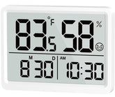 DOOMAY room thermometer with LCD display shows temp and humidity at a glance, ideal for quick checks.