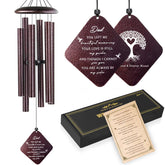 Doopeer sympathy wind chimes in bronze memorial for dad, ideal remembrance decor.