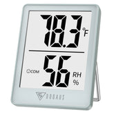 DOQAUS digital hygrometer with indoor thermometer shows fast room temperature readings