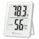 DOQAUS Digital Hygrometer LCD display shows precise temperature and humidity at a glance.