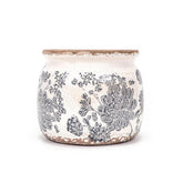 Dosayes Flower Pot with ice crack glaze enhances indoor plant displays with vintage charm.