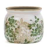 Dosayes vintage ice-crack glaze pot for classic shelf decor