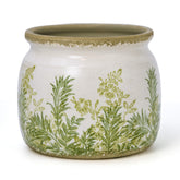 Dosayes vintage ice crackle pot closeup highlighting texture and charm